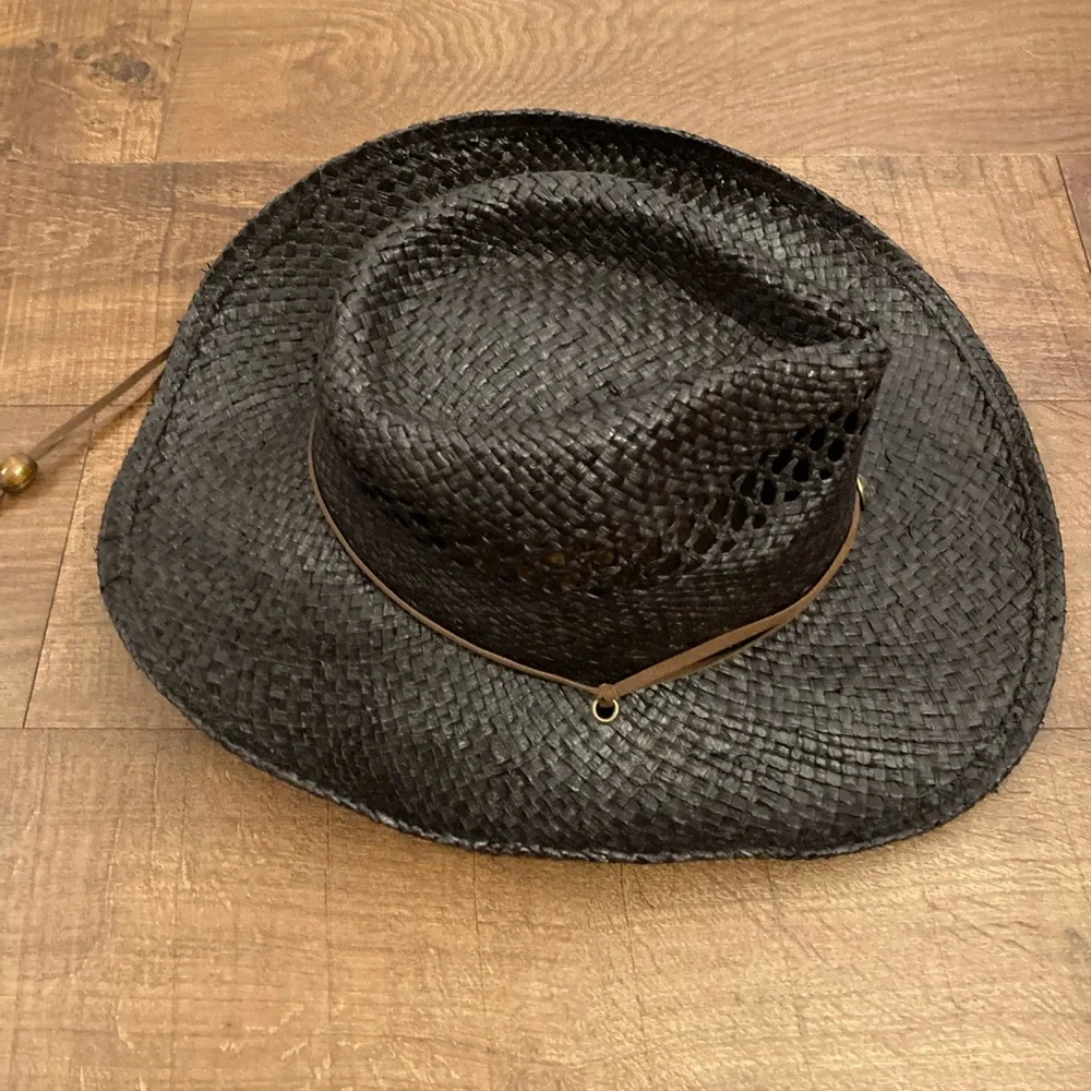 Summit Hats Cowboy Hat Western Ventilated Straw Boho Festival Unisex Size S/M